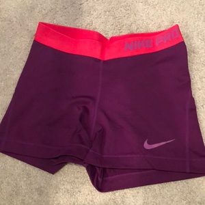 3” Nike pro shorts